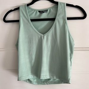 Sage green little tank top